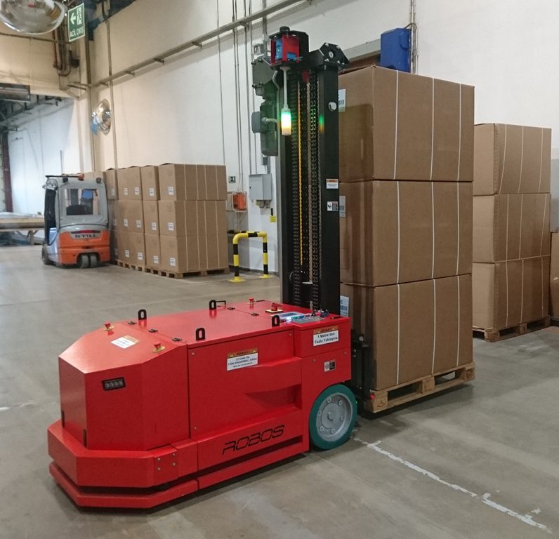Forklift AGV Automated Laser Guided Vehicle AGV Otomatik Lazer Yönlendirmeli Araç