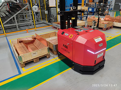 ROBOS Otomatik Yönlendirmeli Araç Automated Guided Vehicle AGV Otomatik Mobil Robot Automated Mobile Robot AMR