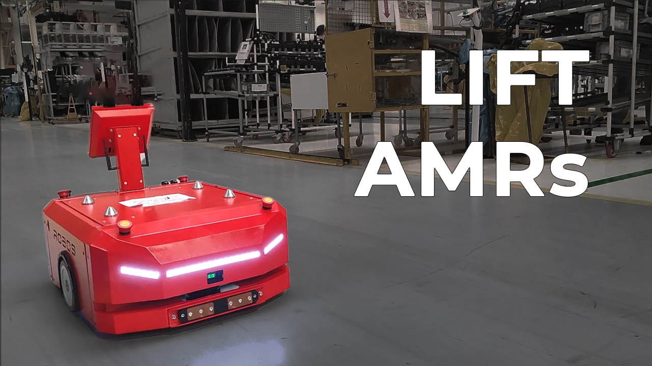 ROBOS Otomatik Yönlendirmeli Araç Automated Guided Vehicle AGV Otomatik Mobil Robot Automated Mobile Robot AMR