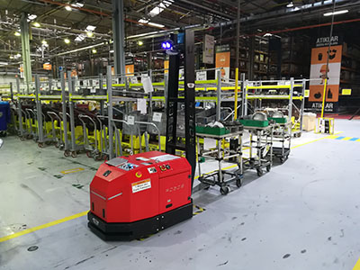 ROBOS Otomatik Yönlendirmeli Araç Automated Guided Vehicle AGV Otomatik Mobil Robot Automated Mobile Robot AMR