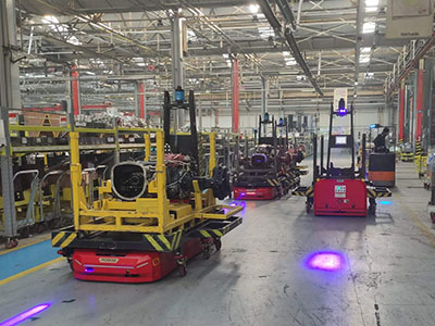 ROBOS Otomatik Yönlendirmeli Araç Automated Guided Vehicle AGV Otomatik Mobil Robot Automated Mobile Robot AMR