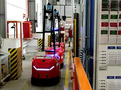 ROBOS Otomatik Yönlendirmeli Araç Automated Guided Vehicle AGV Otomatik Mobil Robot Automated Mobile Robot AMR