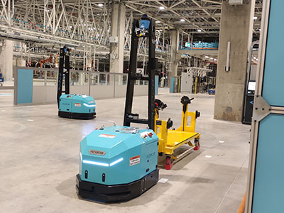 ROBOS Otomatik Yönlendirmeli Araç Automated Guided Vehicle AGV Otomatik Mobil Robot Automated Mobile Robot AMR