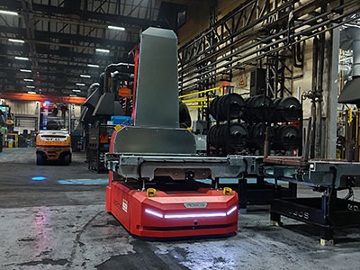 ROBOS Otomatik Yönlendirmeli Araç Automated Guided Vehicle AGV Otomatik Mobil Robot Automated Mobile Robot AMR